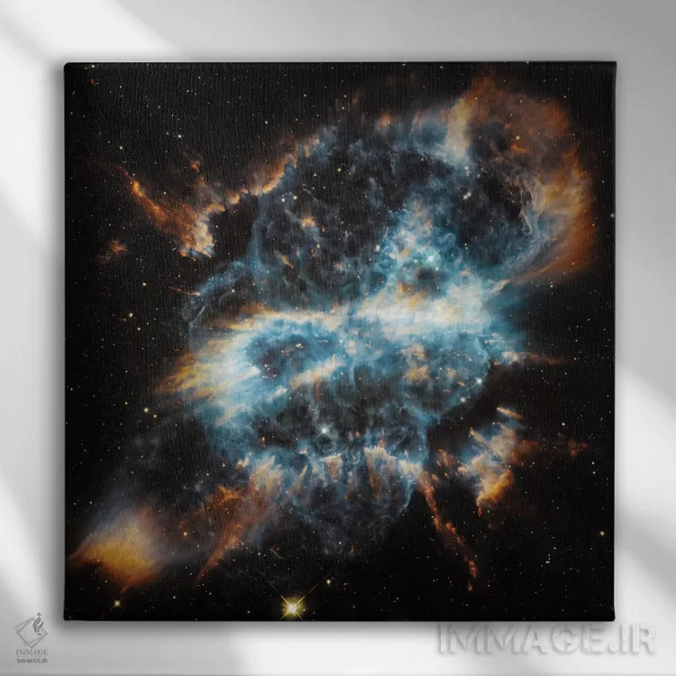 تابلو دکوراتیو تزئین سحابی سیاره ای، NGC 5189 اثر ناسا - نمای روبهرو روی دیوار