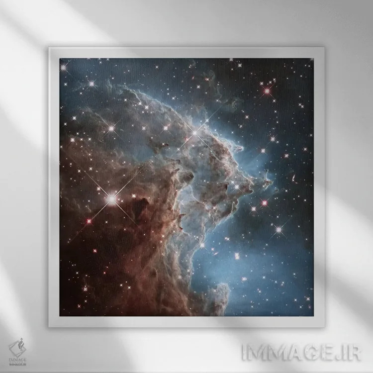 تابلو دکوراتیو NGC 2174 اثر ناسا - نمای قابدار سفید