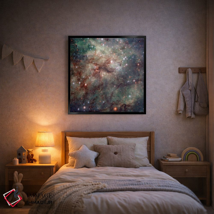 تابلو دکوراتیو نمای نزدیک NGC 2060 و NGC 2070، سحابی تارانتولا اثر ناسا - D2B