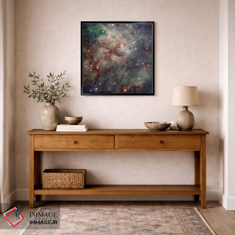 تابلو دکوراتیو نمای نزدیک NGC 2060 و NGC 2070، سحابی تارانتولا اثر ناسا - D6B