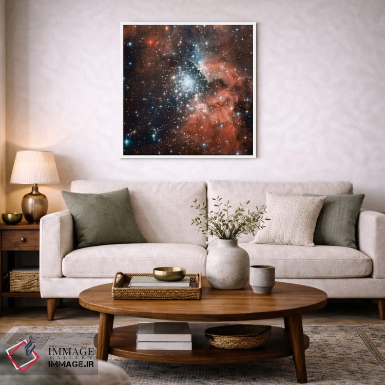 تابلو دکوراتیو NGC 3603 Nebula,خوشه ستاره ای جوان، سحابی NGC 3603 اثر ناسا - D3W