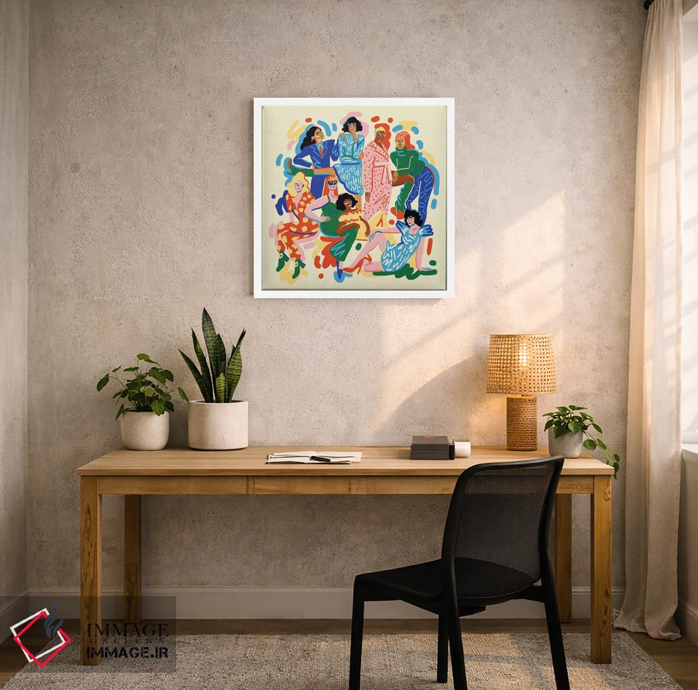 تابلو دکوراتیو رنگ ها اثر نیژ بورخس - D3W