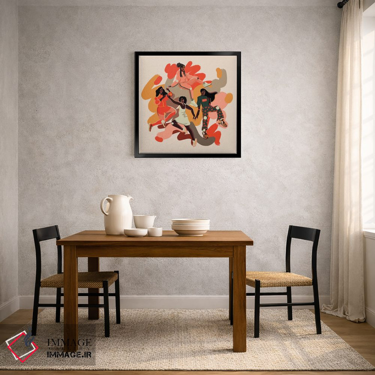 تابلو دکوراتیو دایره اثر نیژ بورخس - D4B