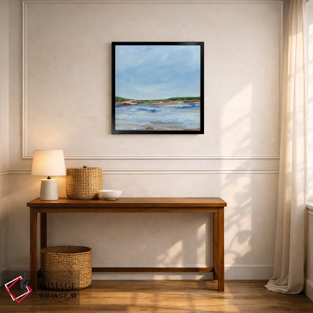 تابلو مینیمال کنار دریاچه اثر نیکول والش - D6B