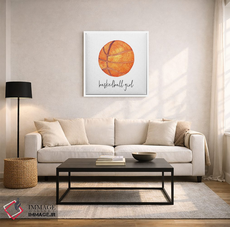 تابلو دکوراتیو دختر ورزشکار بسکتبال اثر نون دی دیزاین - D3W