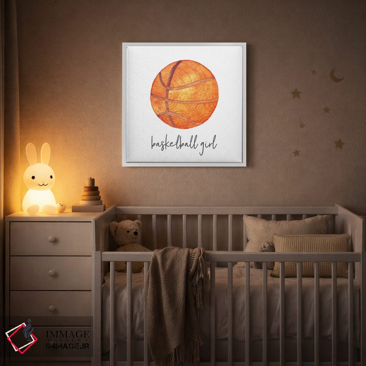 تابلو دکوراتیو دختر ورزشکار بسکتبال اثر نون دی دیزاین - D4W
