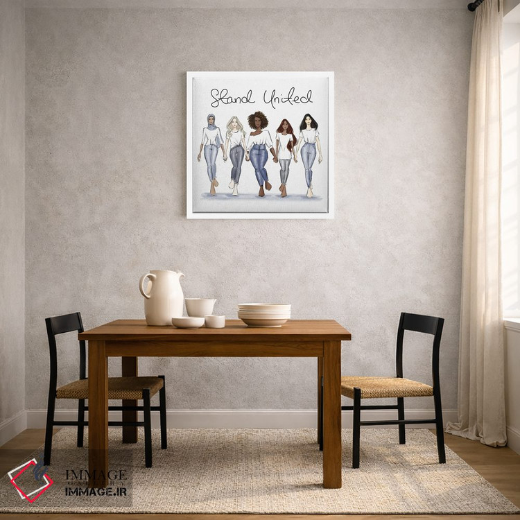 تابلو دکوراتیو در کنار هم ایستاده اند اثر ناباور د آلمیدا - D2W