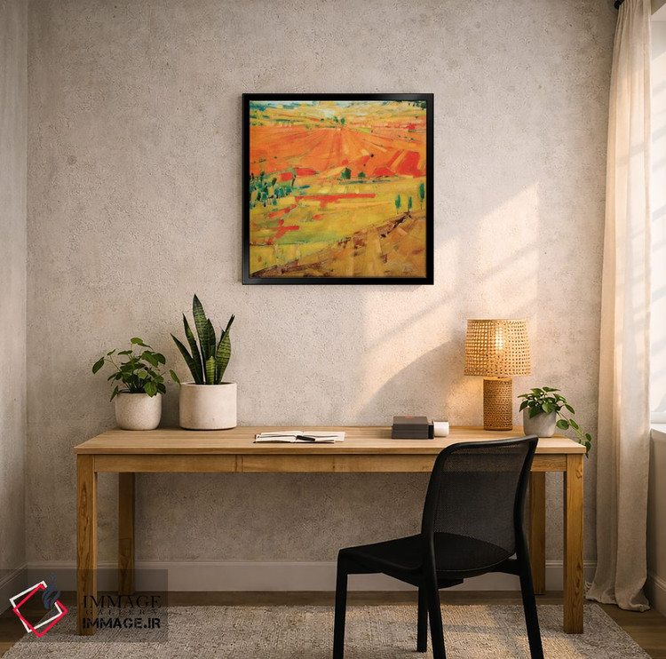 تابلو دکوراتیو تپه های وصله ای I اثر جنیفر گاردنر - D4B