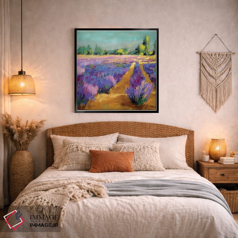 تابلو دکوراتیو نور صبحگاهی اسطوخودوس اثر جنیفر گاردنر - D3B