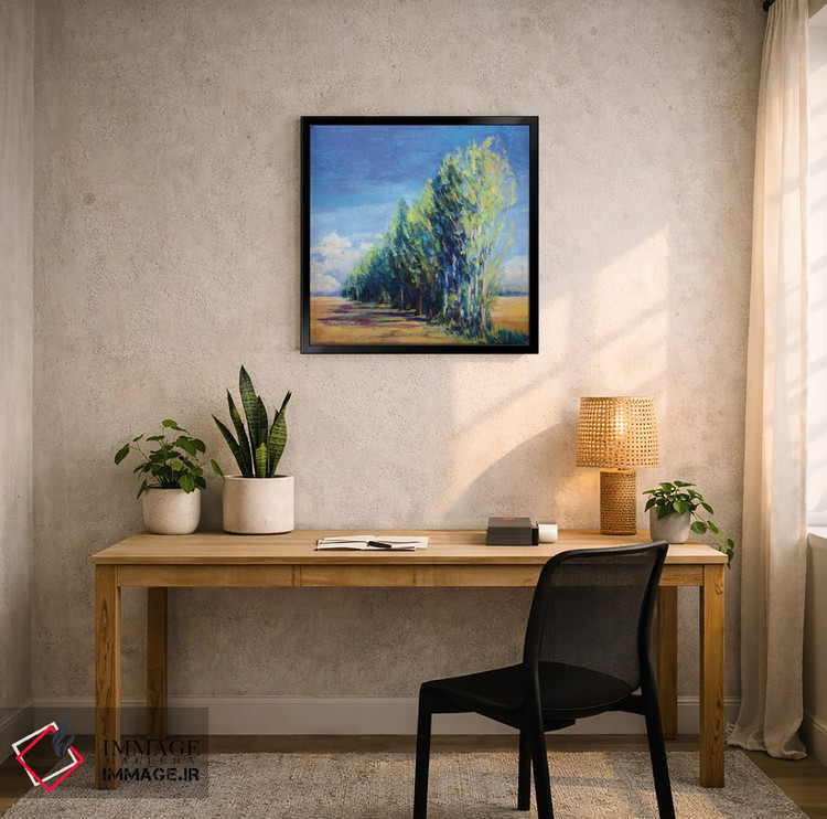 تابلو دکوراتیو France,صنوبرها، فرانسه اثر جنیفر گاردنر - D6B