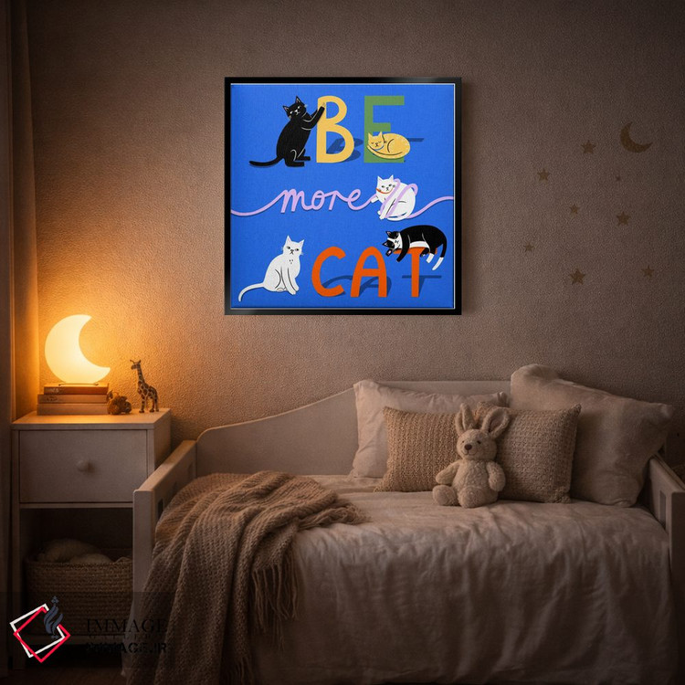 تابلو دکوراتیو مثل گربه باش اثر نت الیس - D4B