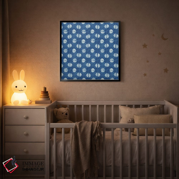 تابلو انتزاعی شیبوری آبی II اثر نانسی گرین - D6B