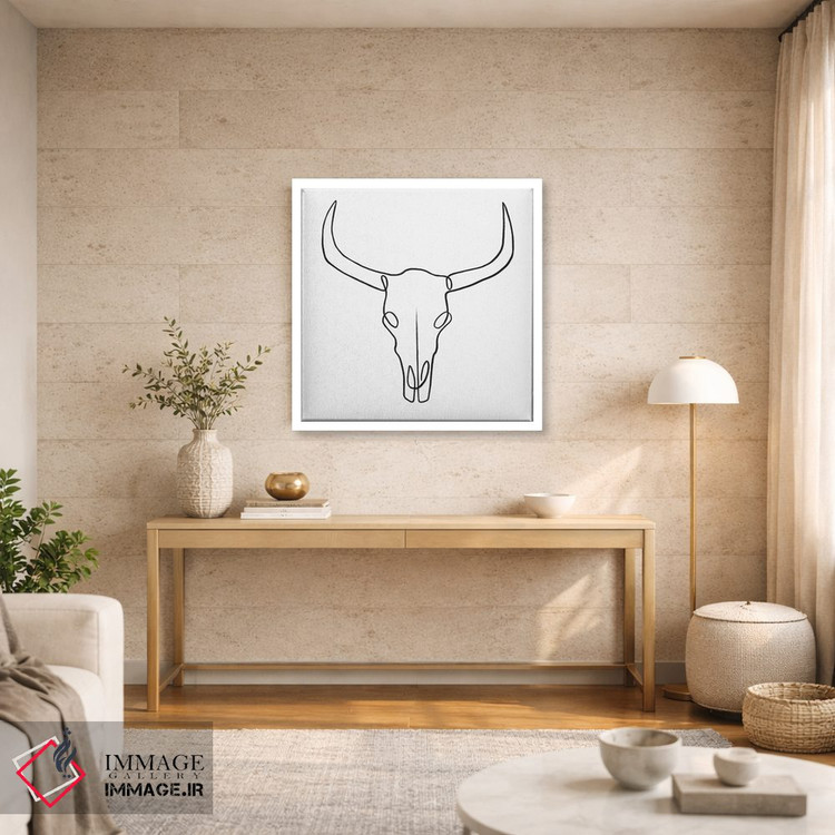 تابلو دکوراتیو ژست غربی ۳ اثر نادیا حسن - D6W