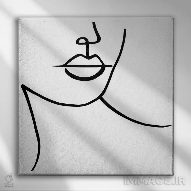 تابلو مینیمال نش اثر نینهول - نمای روبهرو روی دیوار