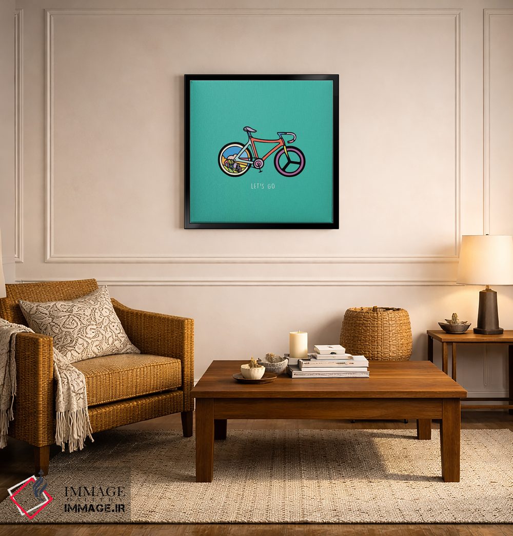 تابلو مینیمال بیایید برویم اثر نینهول - D5B