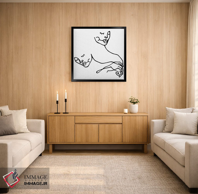 تابلو مینیمال یک عشق اثر نینهول - D2B