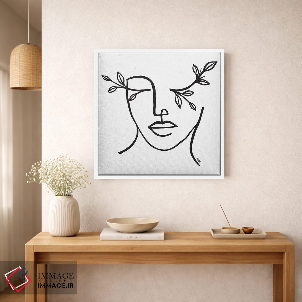 تابلو مینیمال زیبایی در چشم بیننده است اثر نینهول - D1W