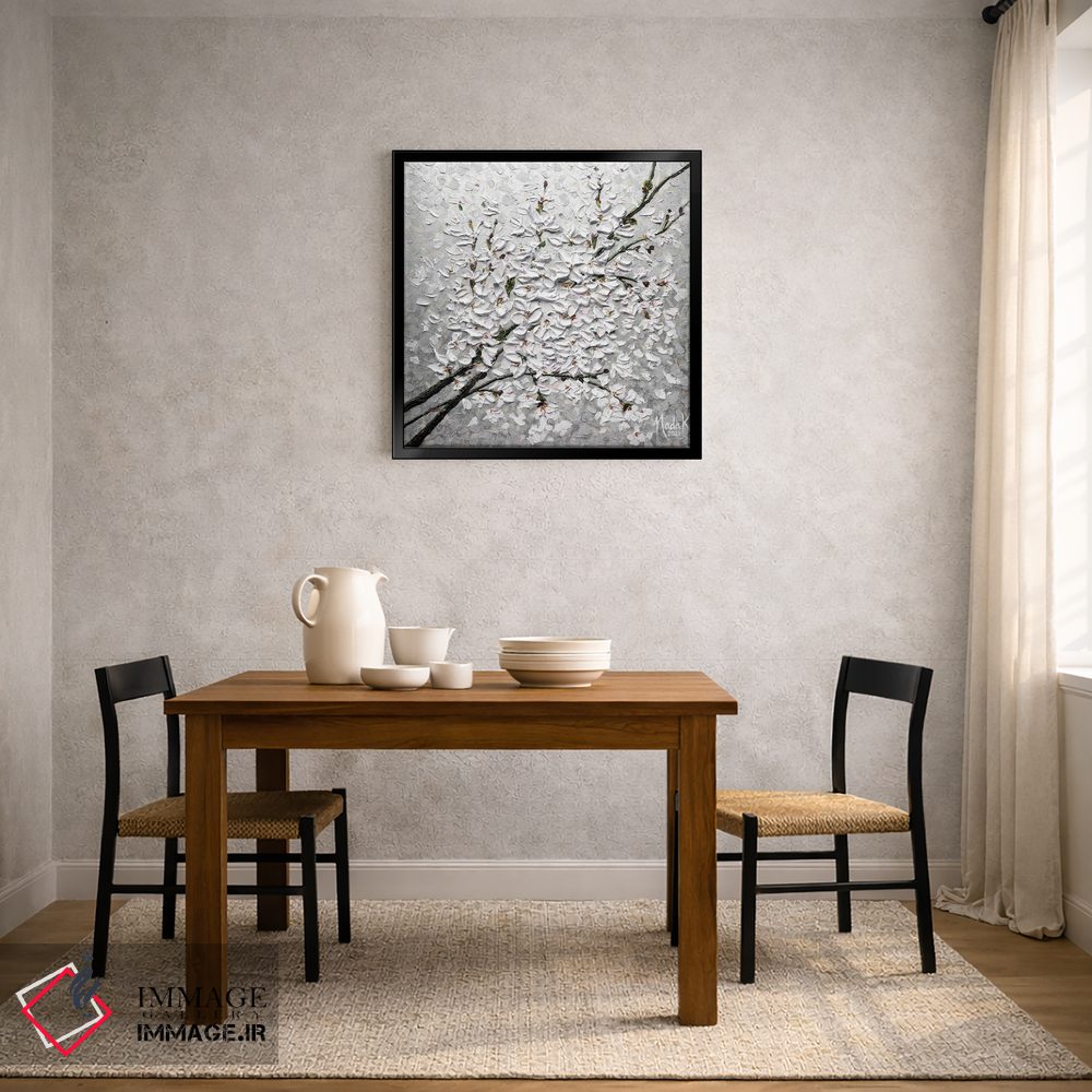 تابلو دکوراتیو گلبرگ ها در آسمان اثر ندا خطیب - D4B