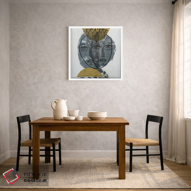 تابلو انتزاعی چشم بینای همگان اثر نیکی چو - D2W