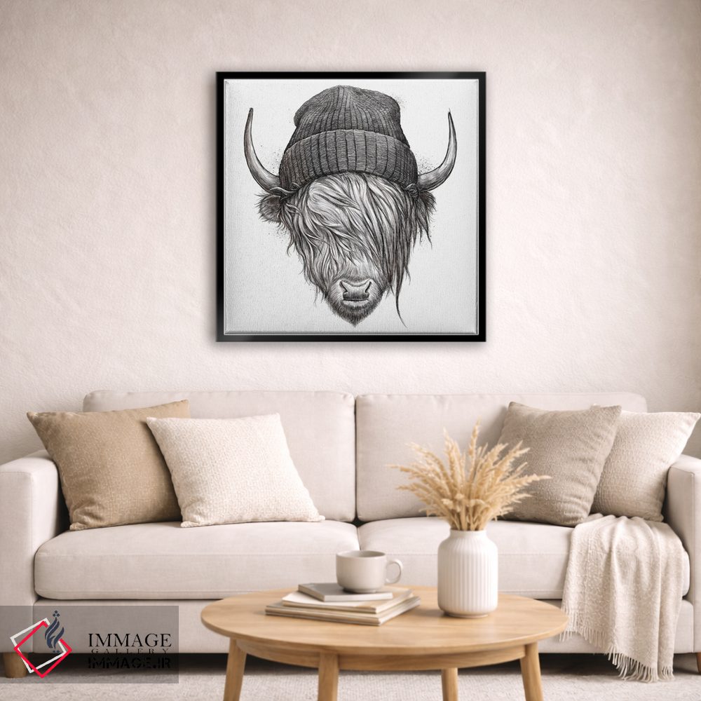 تابلو دکوراتیو گاو کوهستانی اثر نیکیتا کورنکوف - D4B