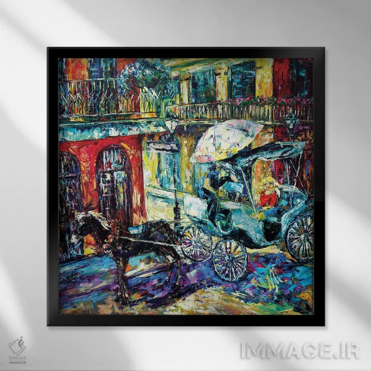 تابلو دکوراتیو اجازه بده بهت بگم اثر ناتاشا میلیوس - نمای قابدار مشکی