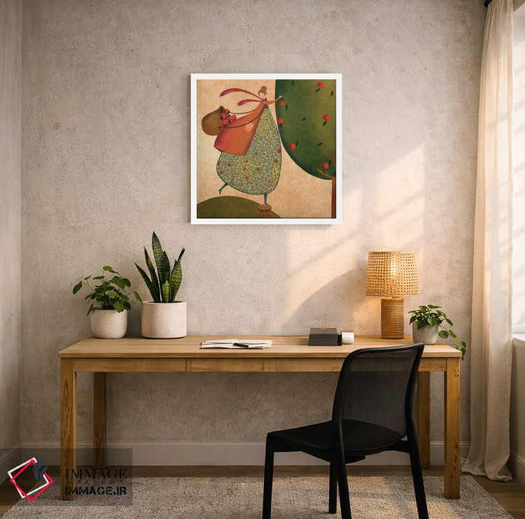 تابلو دکوراتیو روح کوچ نشین اثر نسیم نوروزی - D5W