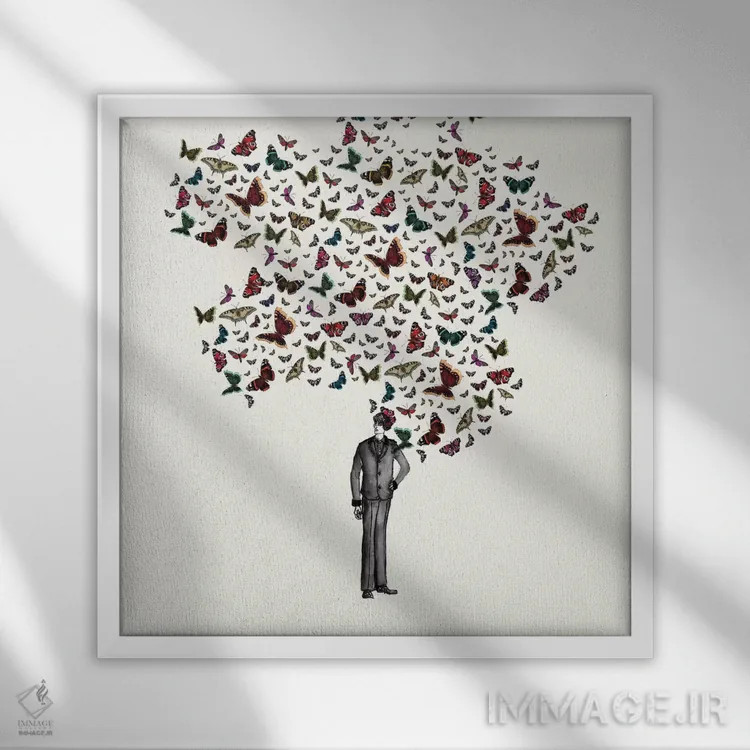 تابلو دکوراتیو زندگی پارکی شهر نیویورک اثر نوتسنیو آرت - نمای قابدار سفید