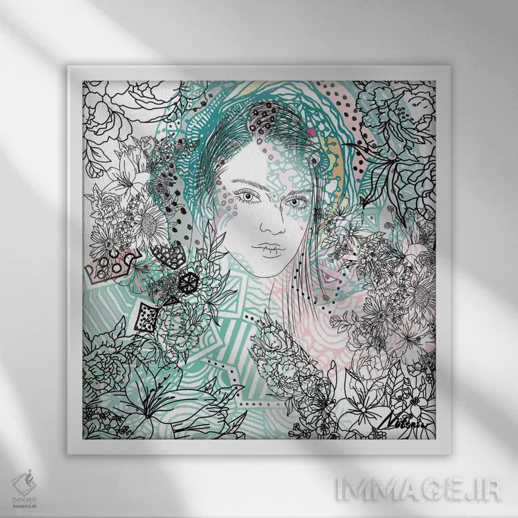 تابلو دکوراتیو آن که پرواز می کند اثر نوتسنیو آرت - نمای قابدار سفید