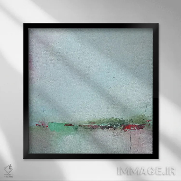 تابلو انتزاعی تا زمانی که رفتیم اثر نیلام پدته - نمای قابدار مشکی