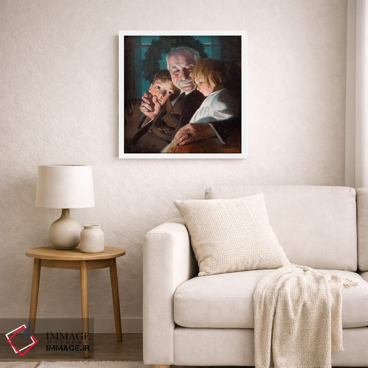 تابلو کلاسیک داستان کریسمس اثر نورمن راکول - D4W