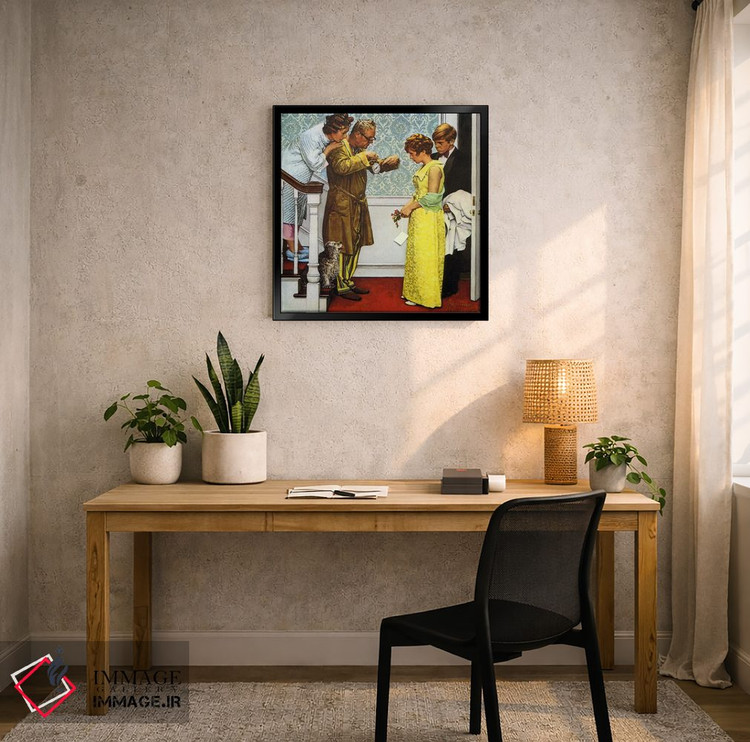تابلو کلاسیک اولین قرار عاشقانه اثر نورمن راکول - D6B