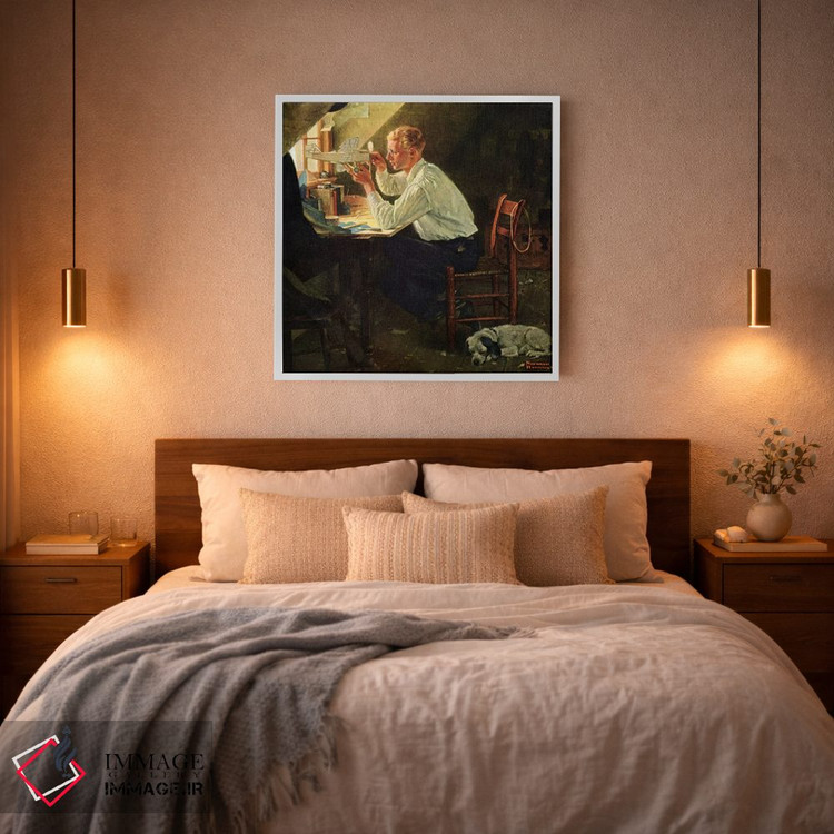 تابلو کلاسیک آیا این برای چشم ها هم بازی است؟ اثر نورمن راکول - D3W