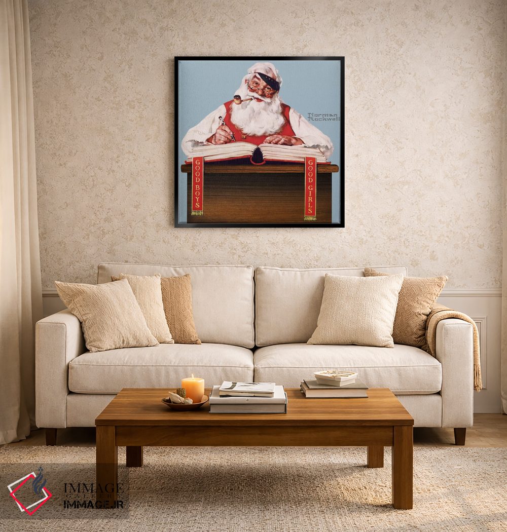 تابلو کلاسیک دیگر مشکل کریسمس نداریم اثر نورمن راکول - D3B