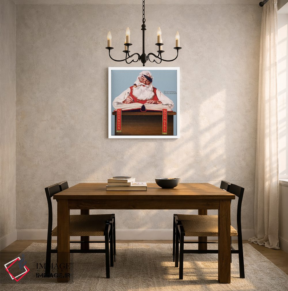 تابلو کلاسیک دیگر مشکل کریسمس نداریم اثر نورمن راکول - D4W