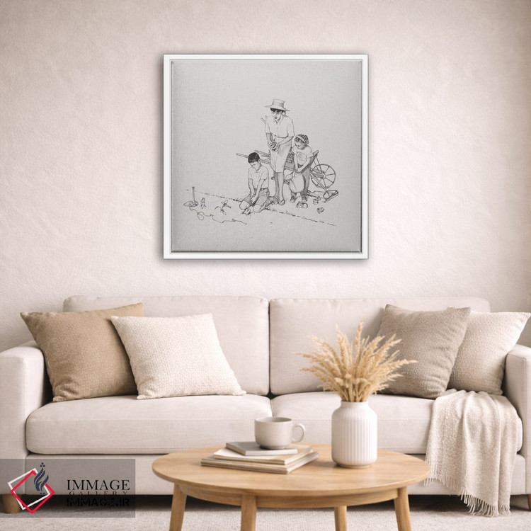 تابلو کلاسیک کاشت باغچه اثر نورمن راکول - D3W
