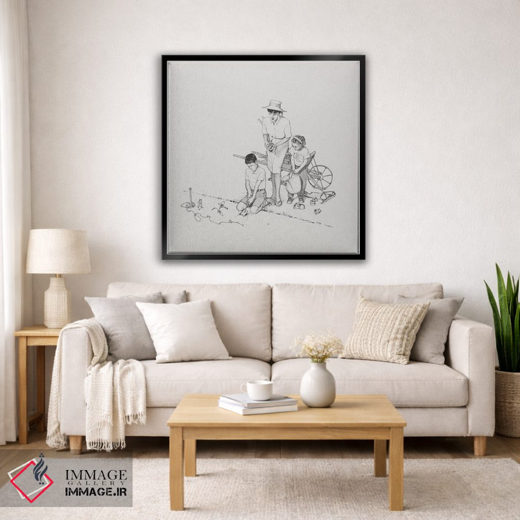 تابلو کلاسیک کاشت باغچه اثر نورمن راکول - D4B