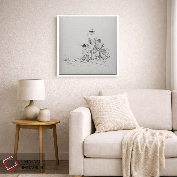 تابلو کلاسیک کاشت باغچه اثر نورمن راکول - D6W
