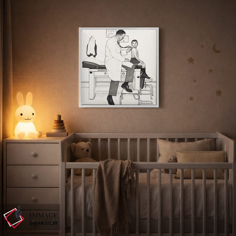 تابلو کلاسیک متخصص اثر نورمن راکول - D3W