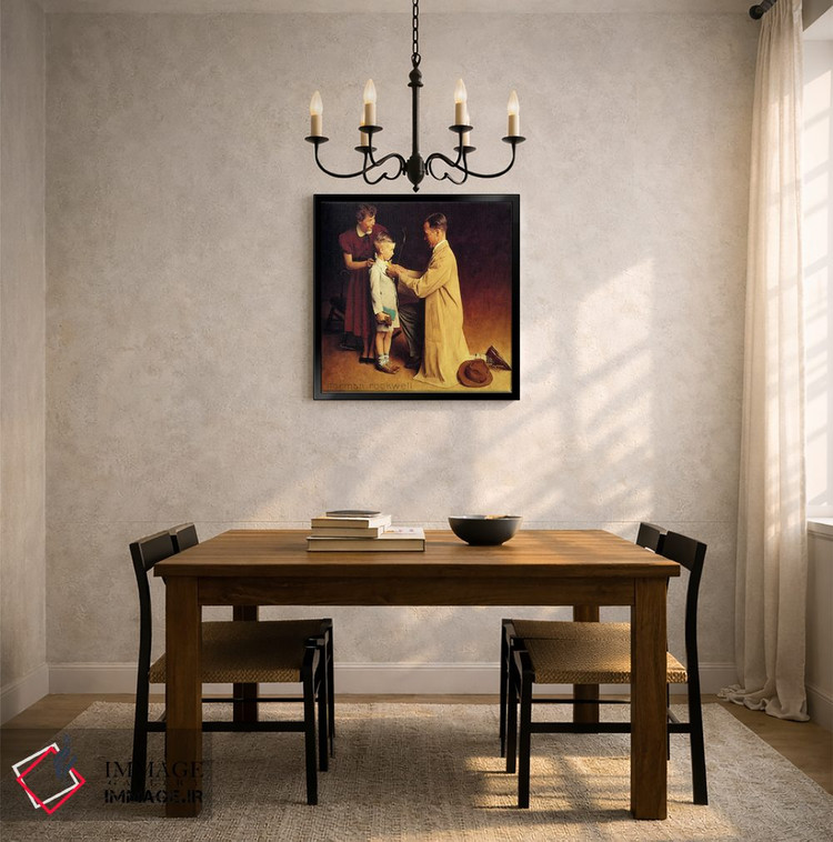 تابلو کلاسیک اولین روز مدرسه او اثر نورمن راکول - D5B