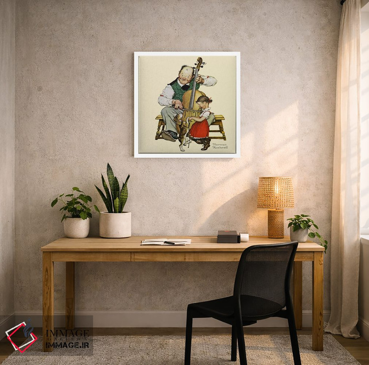 تابلو کلاسیک رقص کریسمس اثر نورمن راکول - D4W