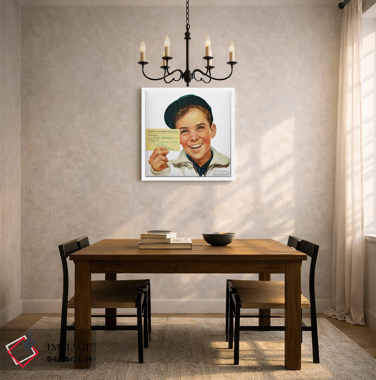 تابلو کلاسیک پرتره مایک هی وارد اثر نورمن راکول - D5W
