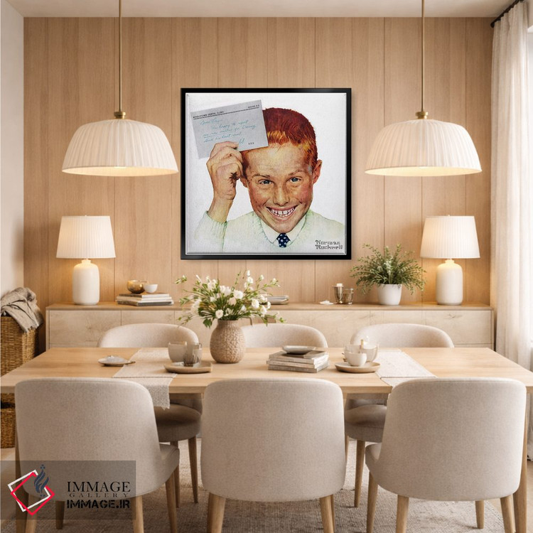 تابلو کلاسیک پرتره دنی فی اثر نورمن راکول - D6B