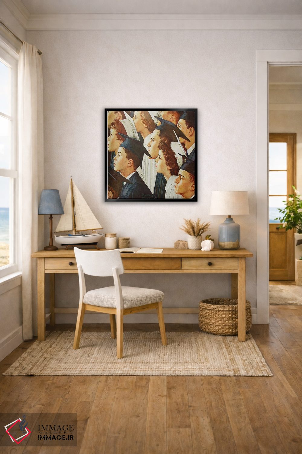 تابلو کلاسیک آینده ای روشن برای بانکداری اثر نورمن راکول - D6B