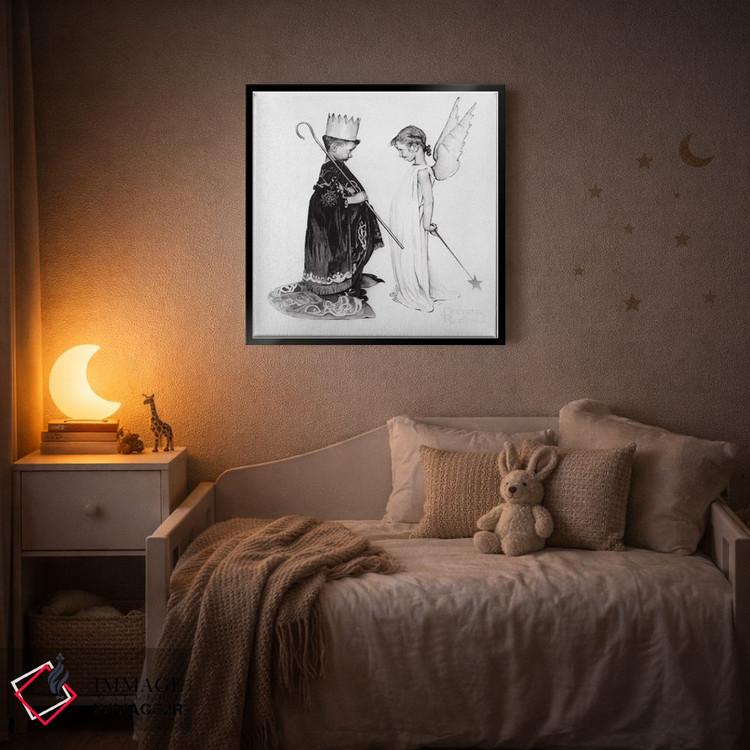 تابلو کلاسیک تمرین لباس رسمی اثر نورمن راکول - D2B