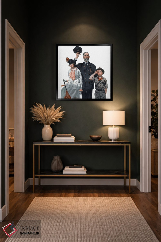 تابلو کلاسیک درود بر رنگ ها اثر نورمن راکول - D5B