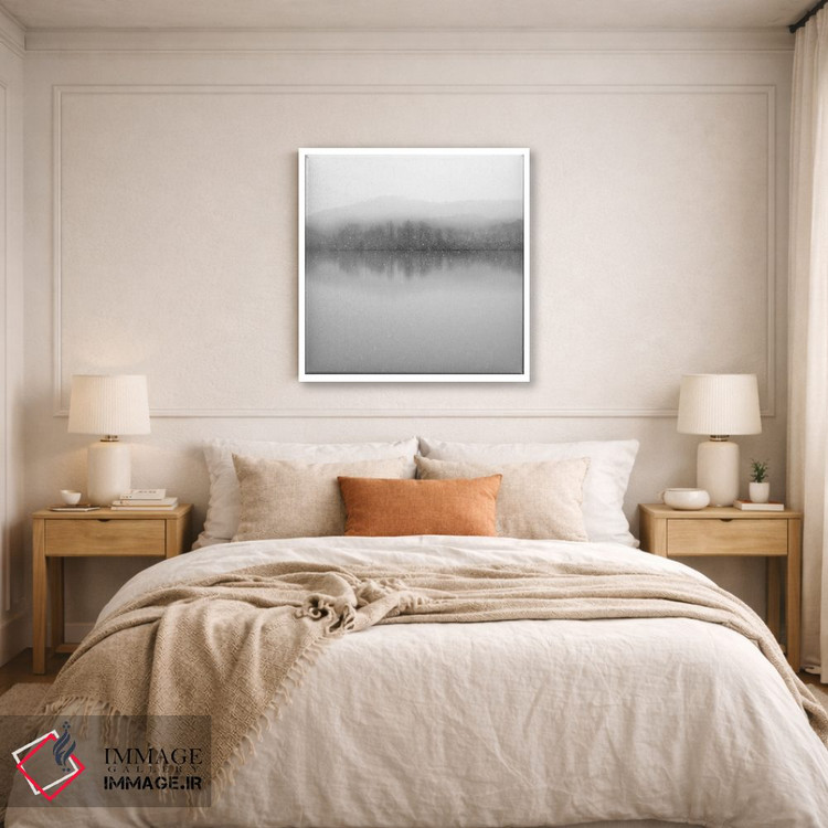 تابلو دکوراتیو بارش برف؛ رودخانه کلینچ اثر نیکلاس بل - D6W