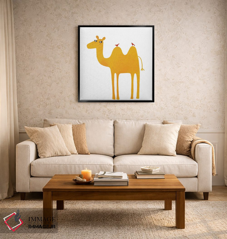 تابلو مینیمال شتر اثر نیک اسکویرل - D3B