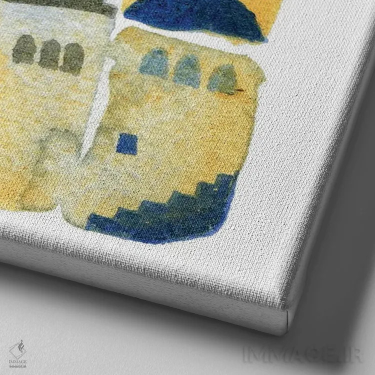 تابلو دکوراتیو صبح اثر نیک اسکویرل - نمای نزدیک بافت بوم