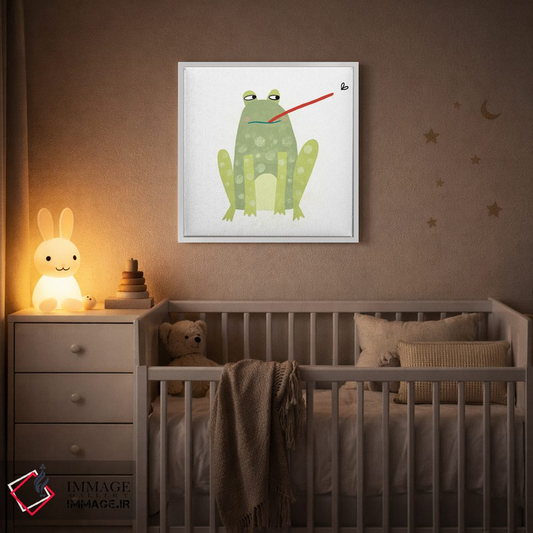 تابلو مینیمال قورباغه اثر نیک اسکویرل - D3W