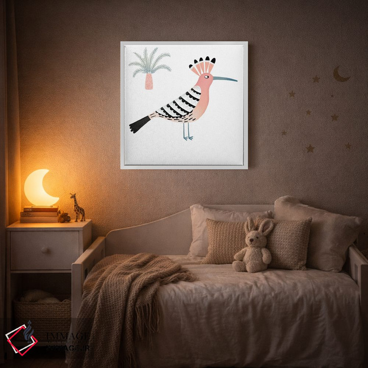 تابلو مینیمال هدهد اثر نیک اسکویرل - D3W